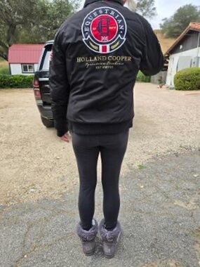 holland Cooper   logo  coat worn once